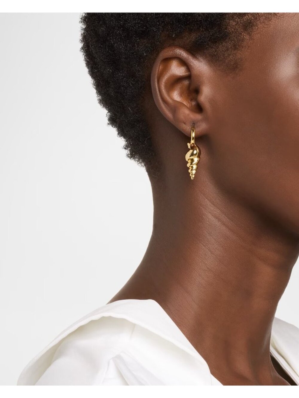 Roxanne Assoulin Conch Earrings in Gold